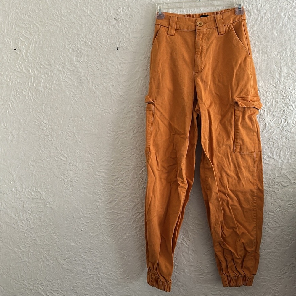 Urban Outfitters BDG Orange Baggy Cargo Pants Twill Joggers XS